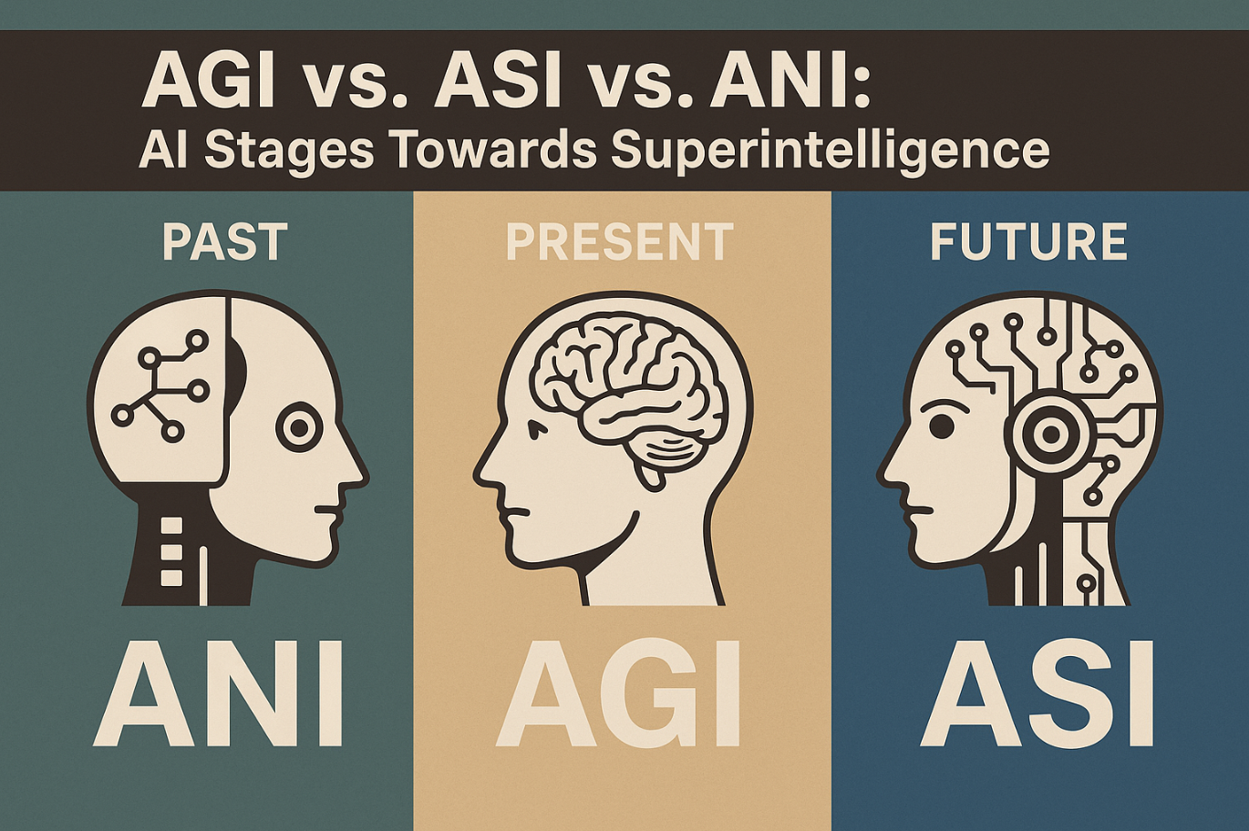AI vs AGI vs ASI vs OI Comparison